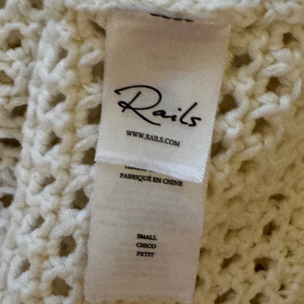 NEW Rails Louise Cotton Sweater in Ivory Coast - Picture 10 of 11